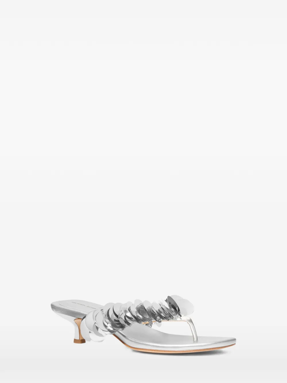 Michael Kors Loretta sandalen met pailletten Zilver
