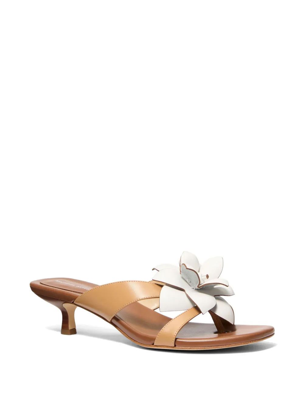 Michael Kors Jacie sandalen met bloemapplicatie Beige