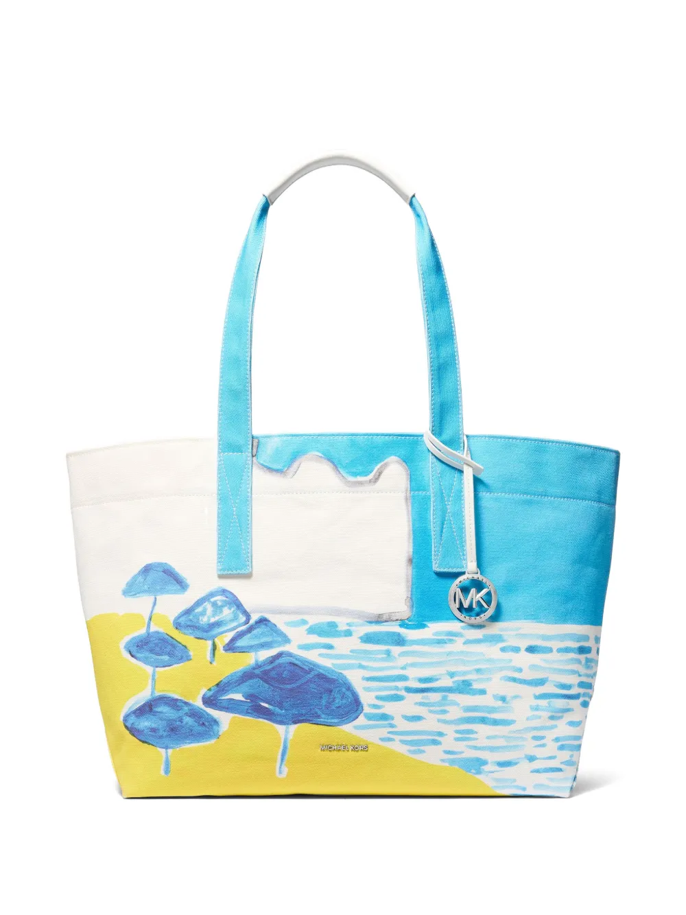 Michael Kors beach-print tote bag - Blu
