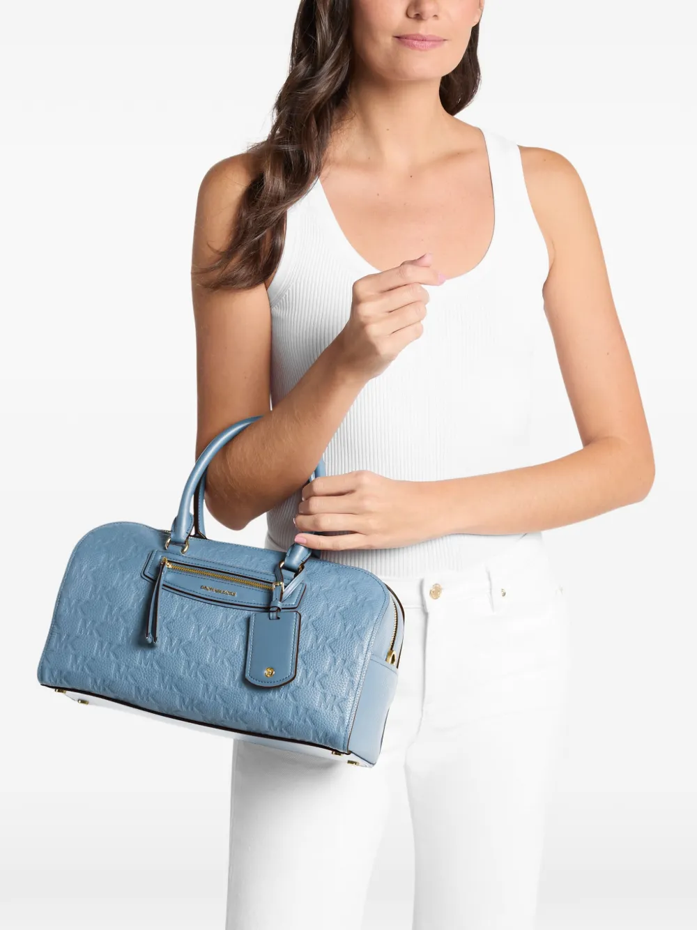 Michael Kors Jet Set medium reistas Blauw