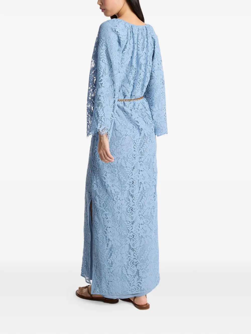 Michael Kors Tuniek met bloemenprint en V-hals Blauw