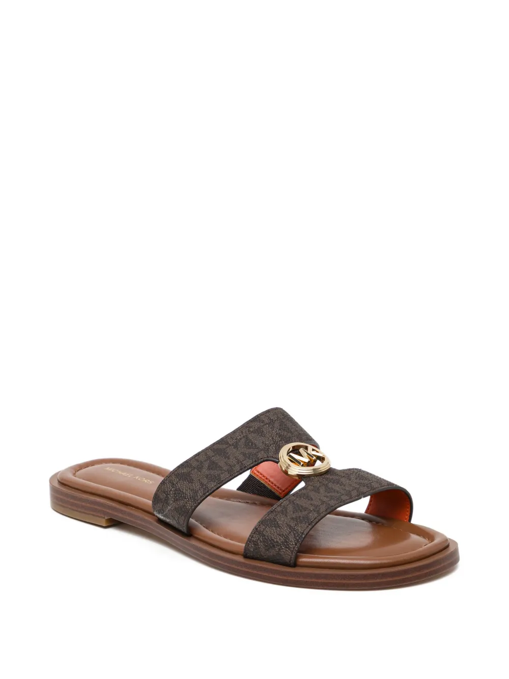 Michael Kors all-over logo buckle sandals Bruin