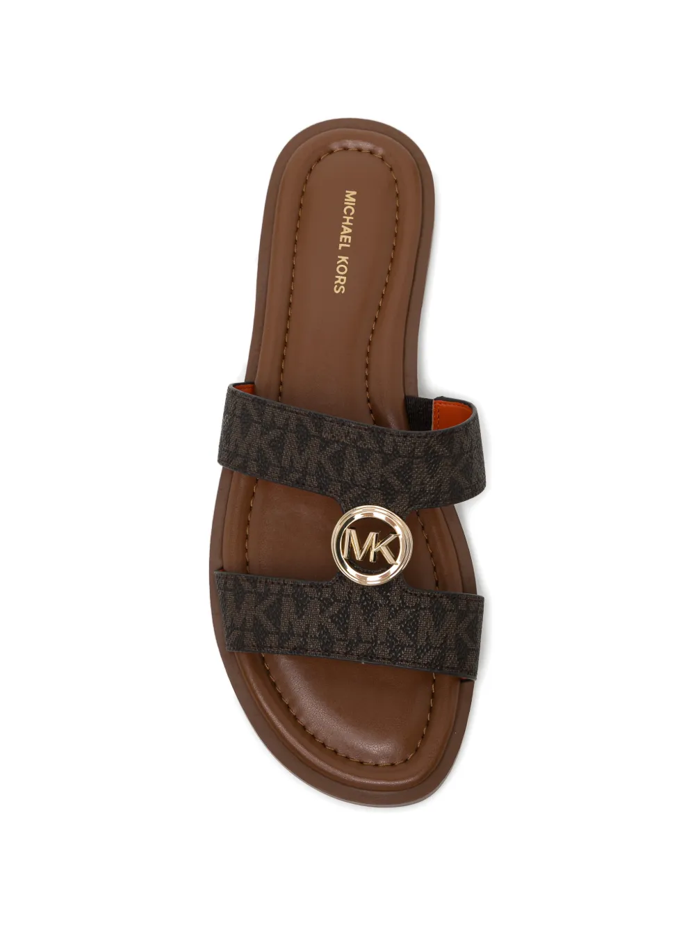 Michael Kors all-over logo buckle sandals Bruin