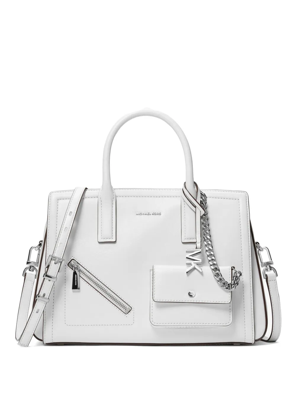 Michael Kors logo-charm tote bag - Bianco