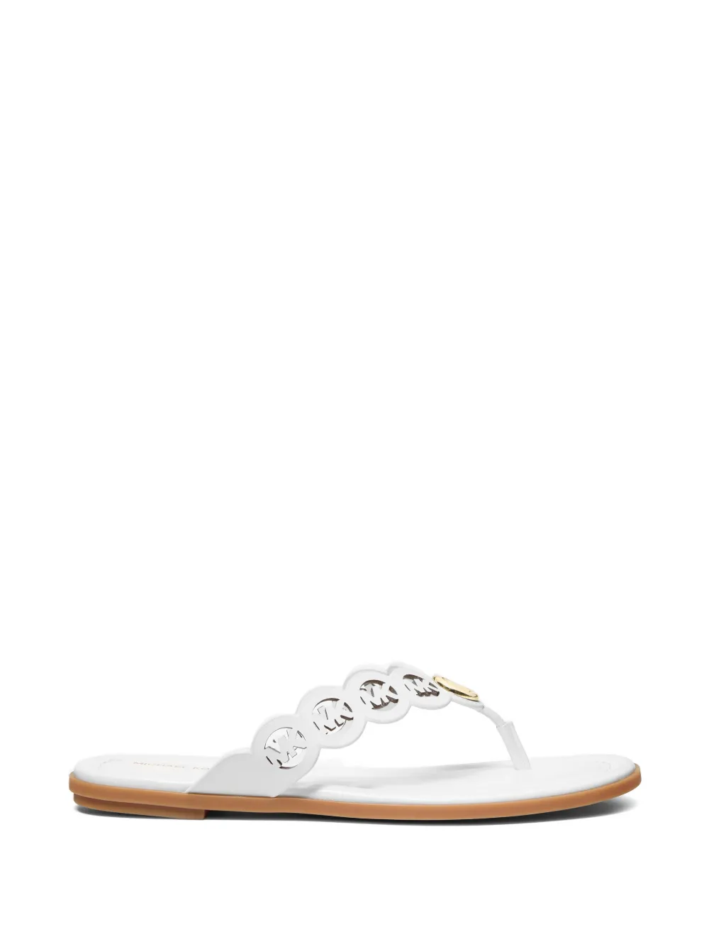 Michael Kors Jacie sandalen met bloemapplicatie Beige