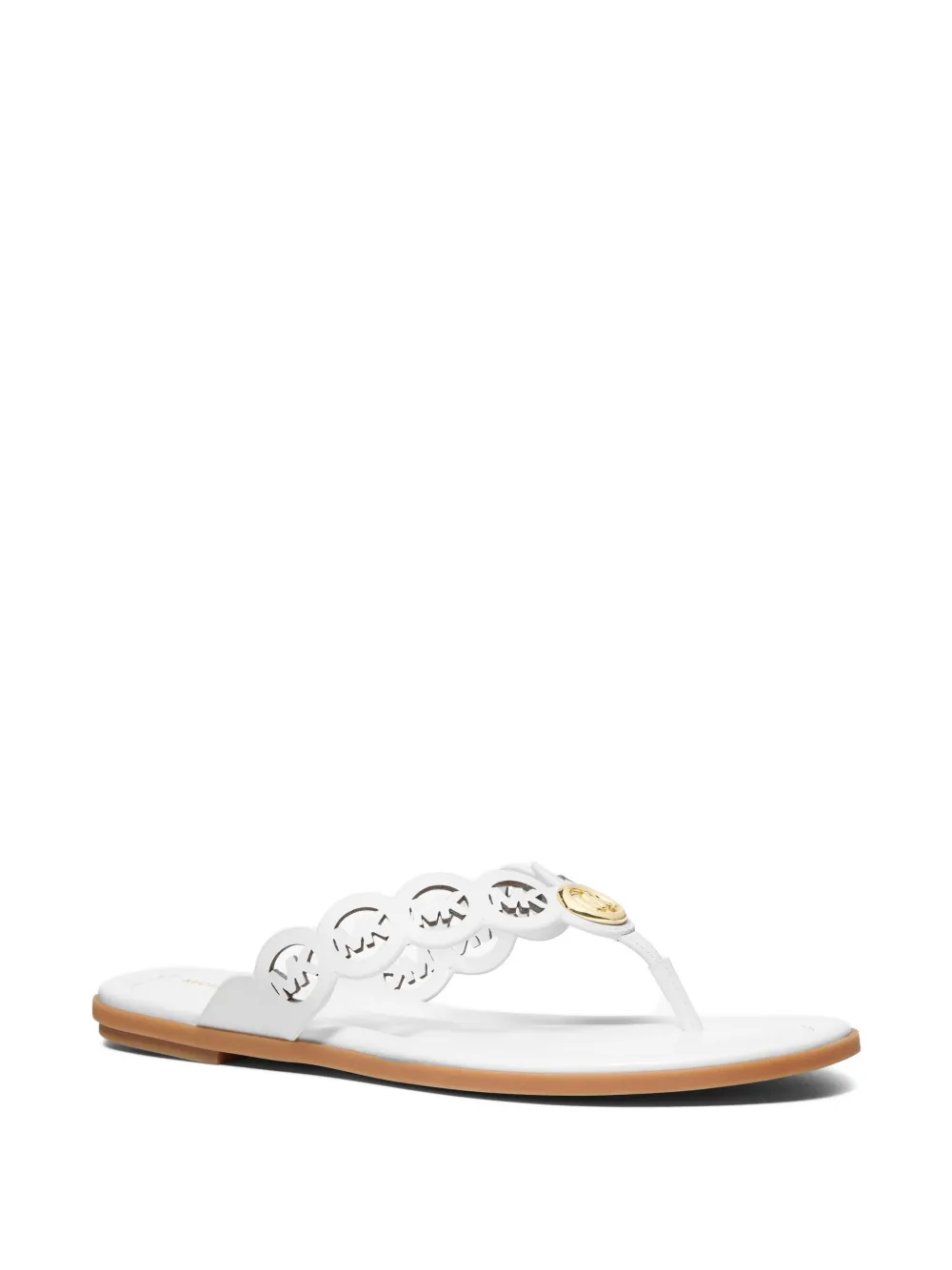 Michael Kors Janie sandalen met logoplakkaat Wit