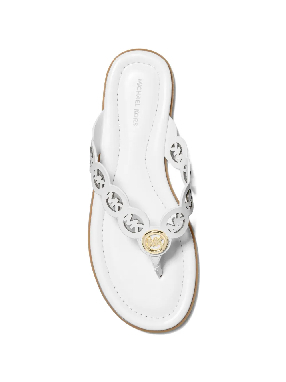 Michael Kors Janie sandalen met logoplakkaat Wit
