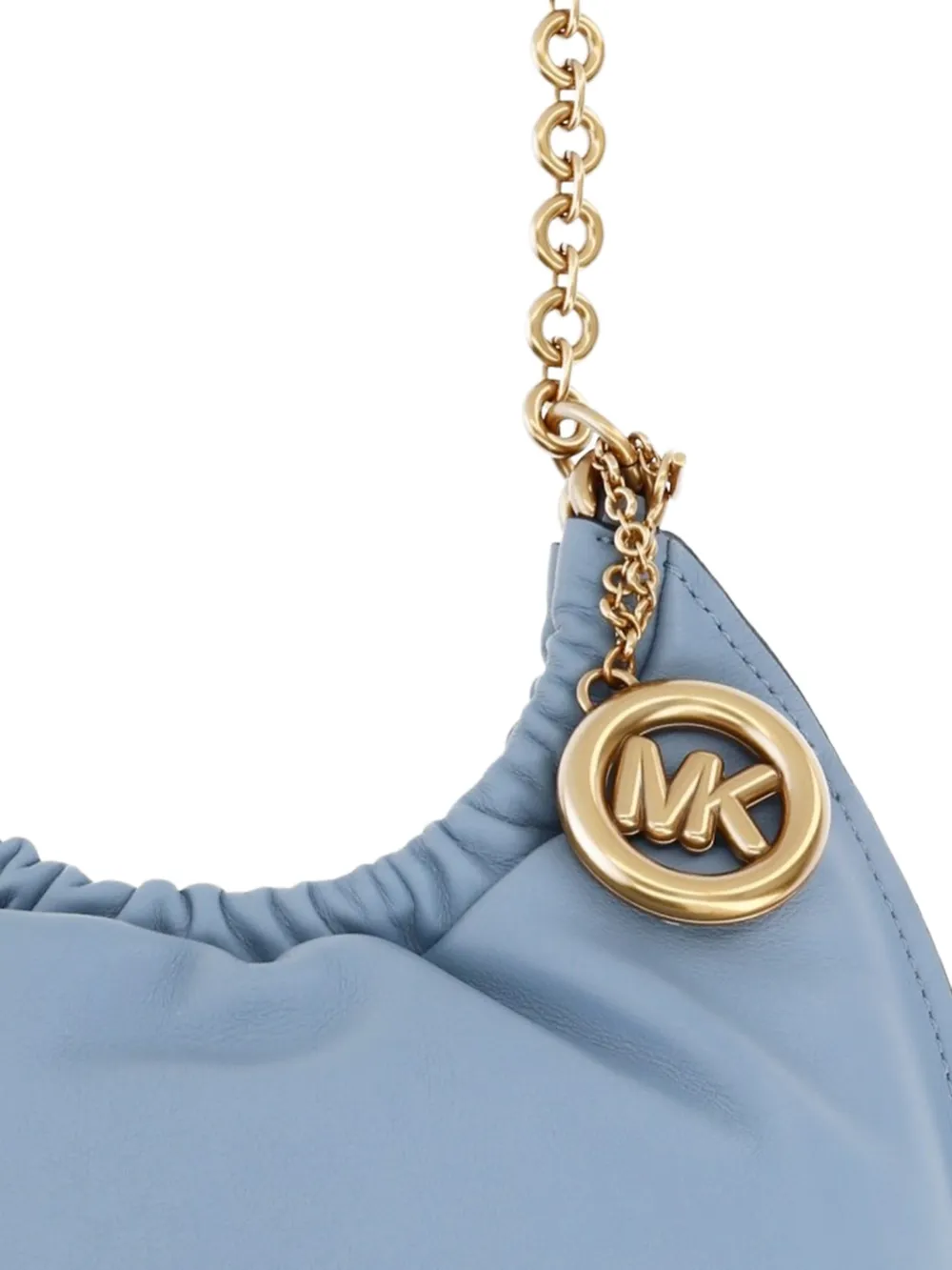 Michael Kors Medium Indie schoudertas met ketting-bedel Blauw