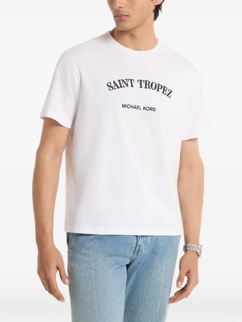 Michael Kors Saint Tropez embroidered T-shirt