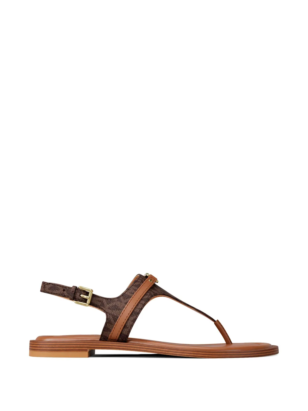 Michael Kors Mandy sandalen met gesp en patroon Bruin