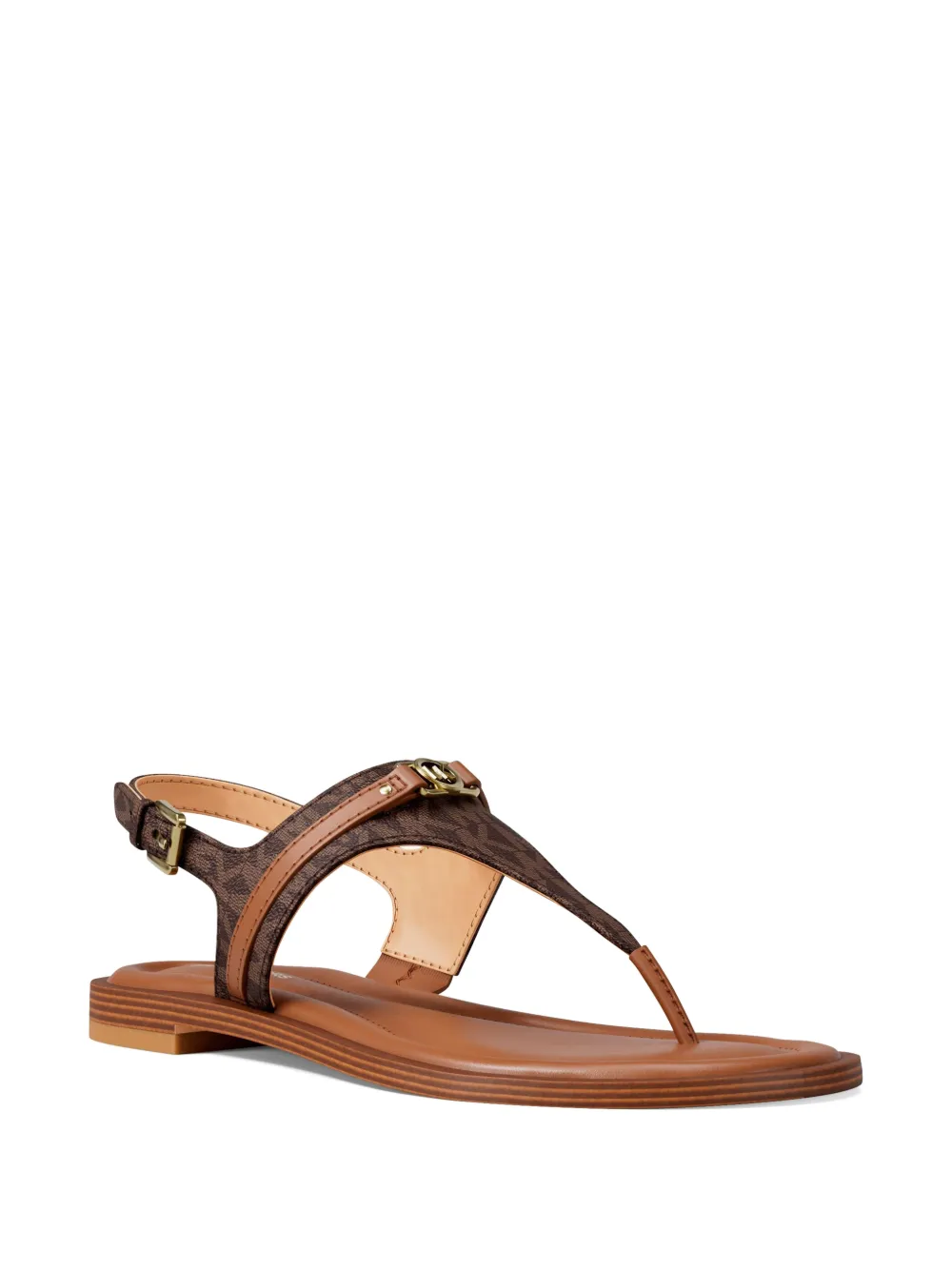 Michael Kors Mandy sandalen met gesp en patroon Bruin