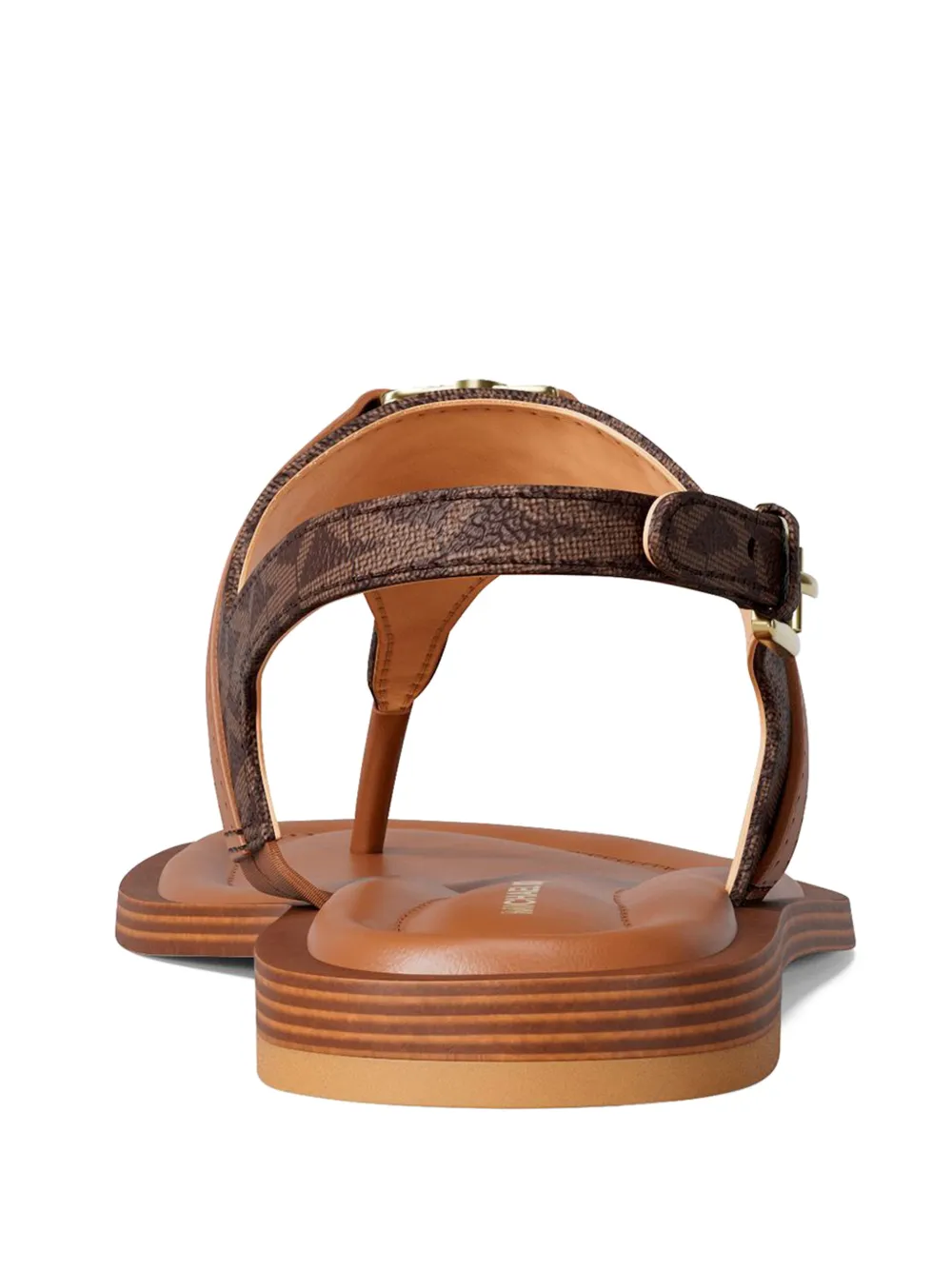 Michael Kors Mandy sandalen met gesp en patroon Bruin