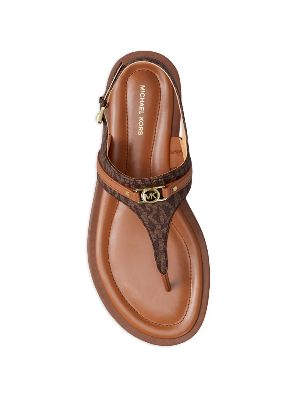 Michael Kors Mandy sandalen met gesp en patroon Bruin