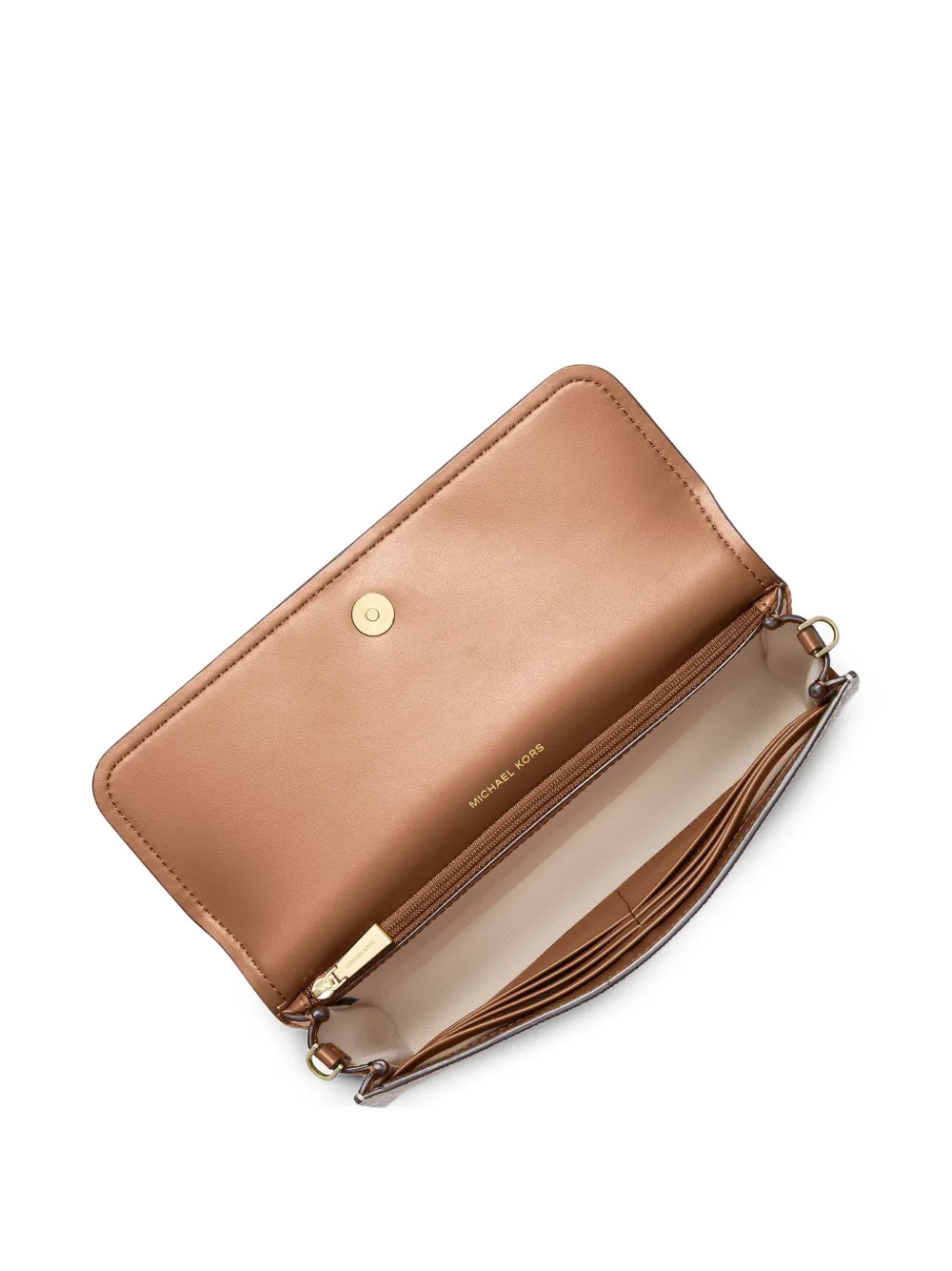 Michael Kors Kleine Jet Set crossbodytas met logo-print Beige