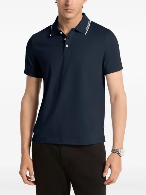 Michael Kors logo-rib polo shirt