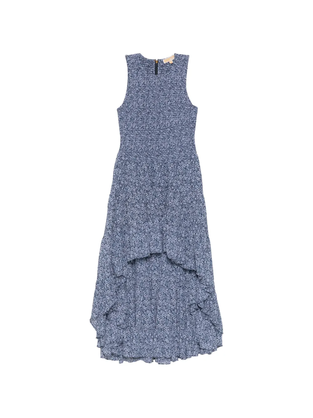 Michael Kors floral-print smocked dress - Blu