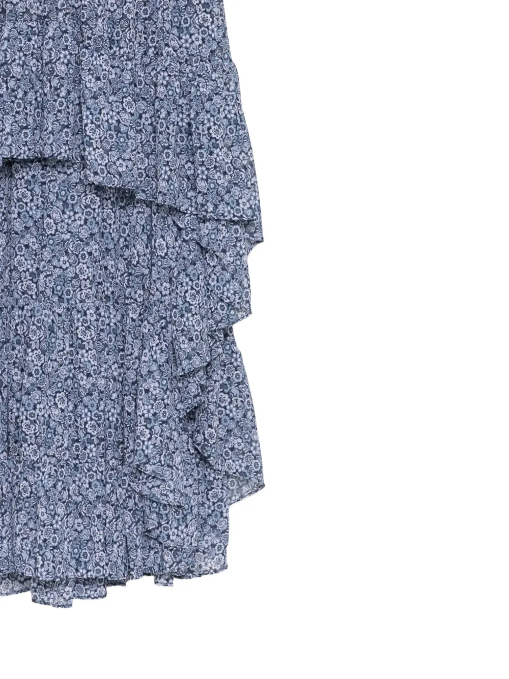 Michael Kors Gesmockte jurk met bloemenprint Blauw