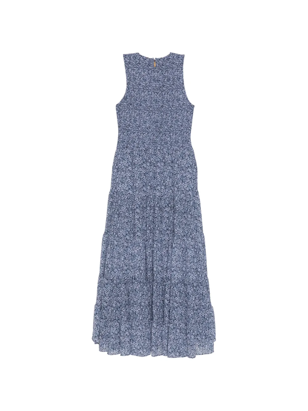 Michael Kors Gesmockte jurk met bloemenprint Blauw