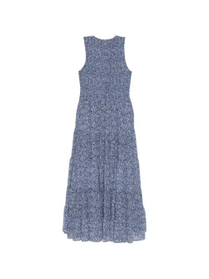 lace up formal dress Windsor Gabi Lace-Up Floral Trim Mermaid Formal Dress in Light Blue | Size: XS