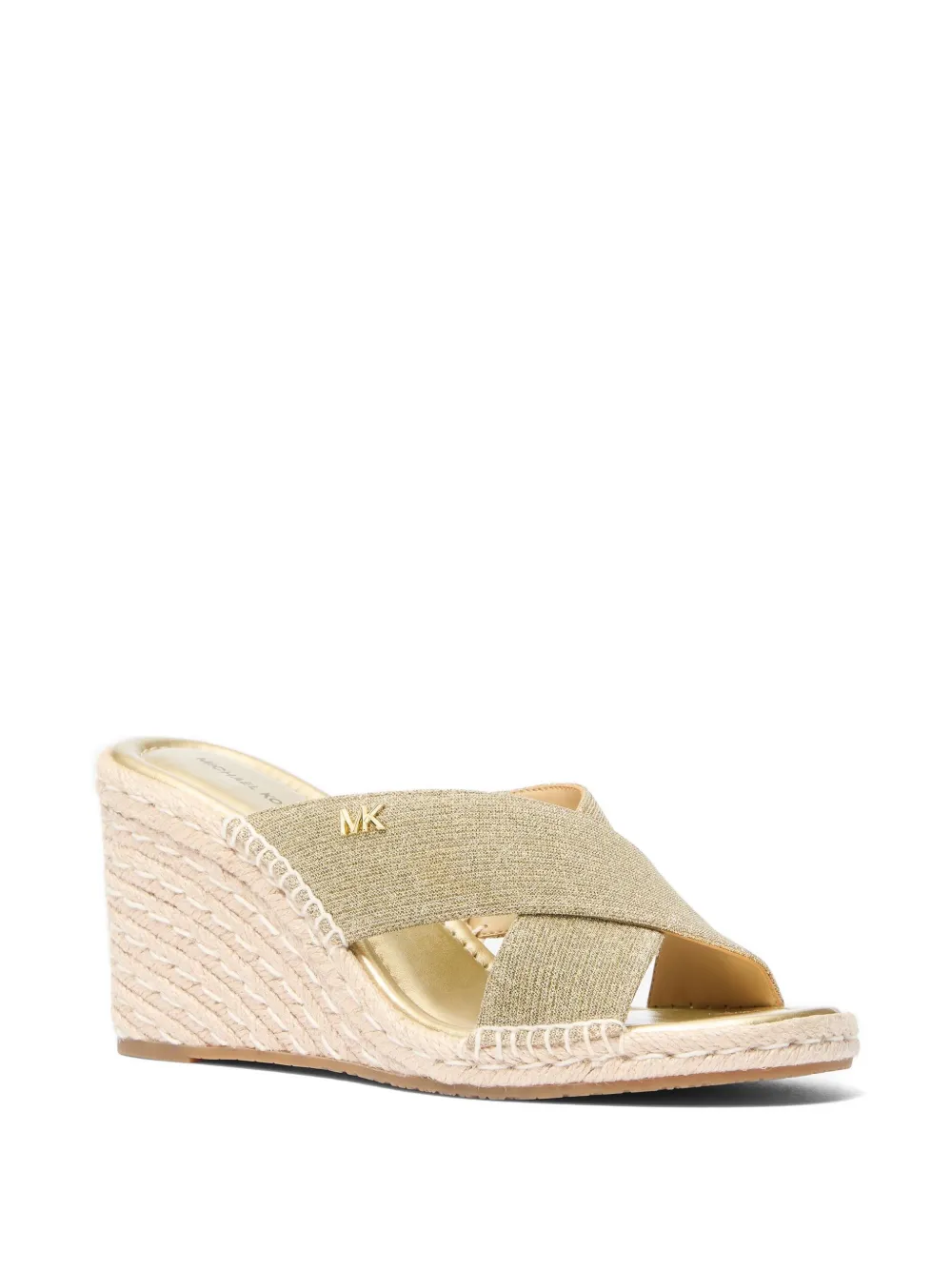 Michael Kors Kenzie sandalen met gekruiste bandjes Goud