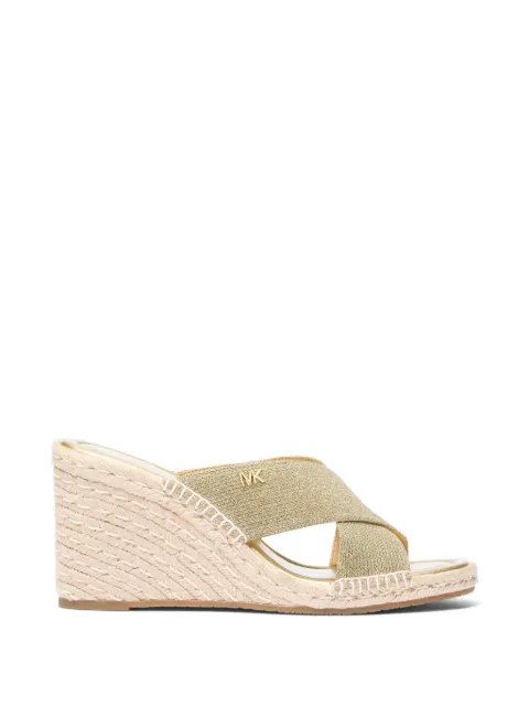 Michael Kors Kenzie crossover-strap wedge sandals