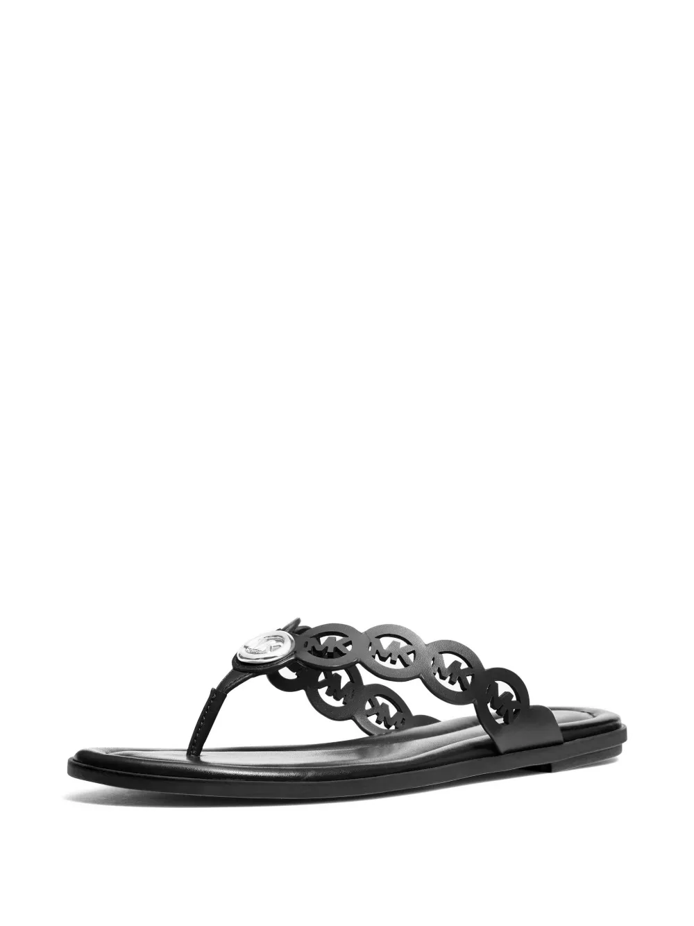 Michael Kors Janie sandalen met logoplakkaat Zwart