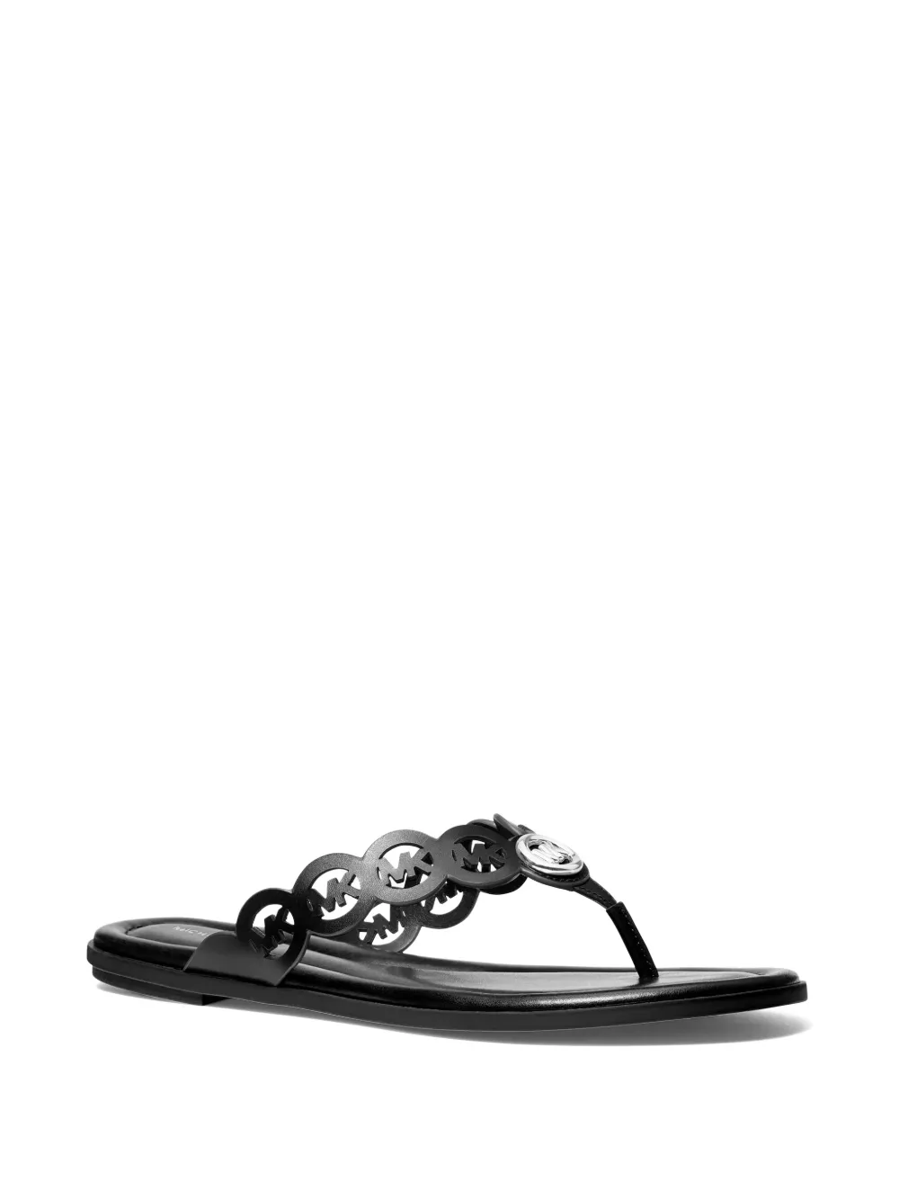 Michael Kors Janie sandalen met logoplakkaat Zwart