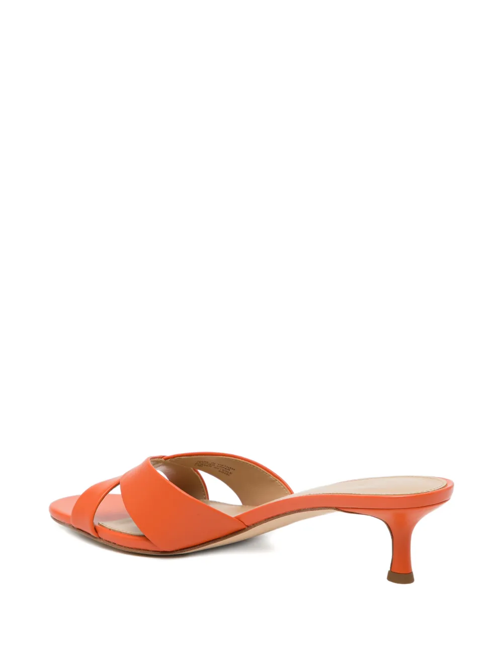 Michael Kors Sandalen met gekruiste bandjes en logopatch Oranje