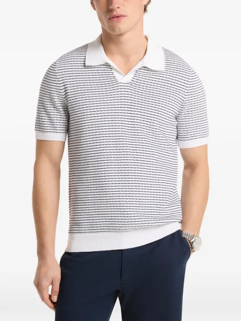Michael Kors stripe-pattern polo shirt