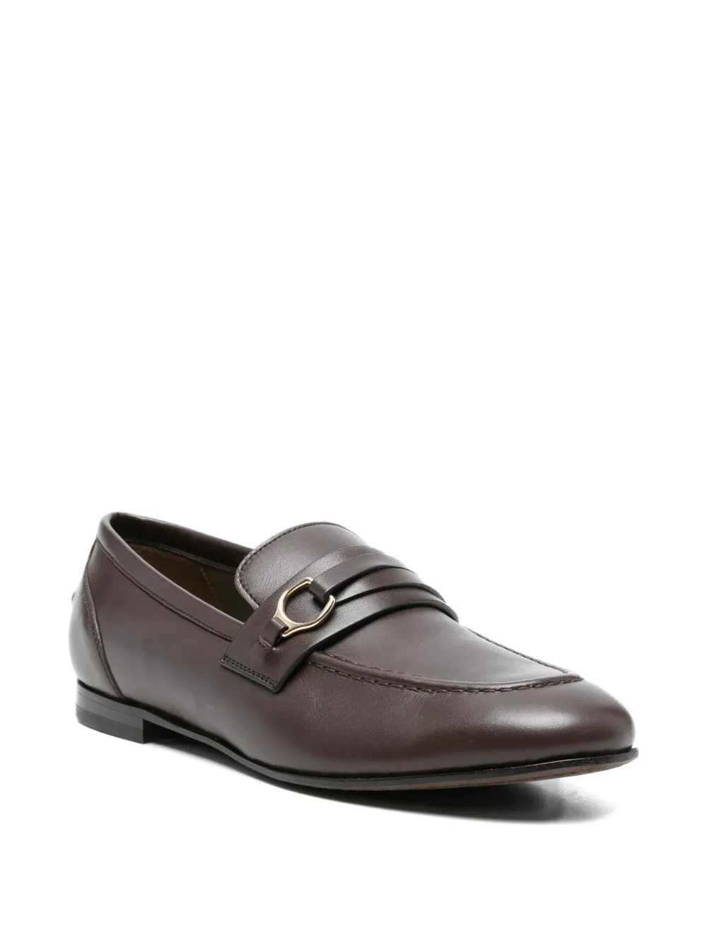 Brunello Cucinelli Loafers met ringdetail Bruin