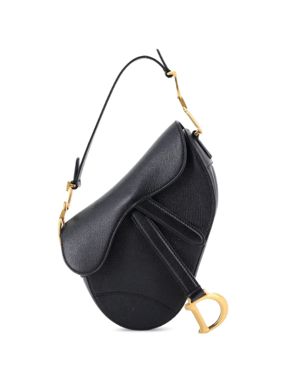 Christian Dior Pre-Owned Saddle Handbag Leather Mini shoulder bag - Nero