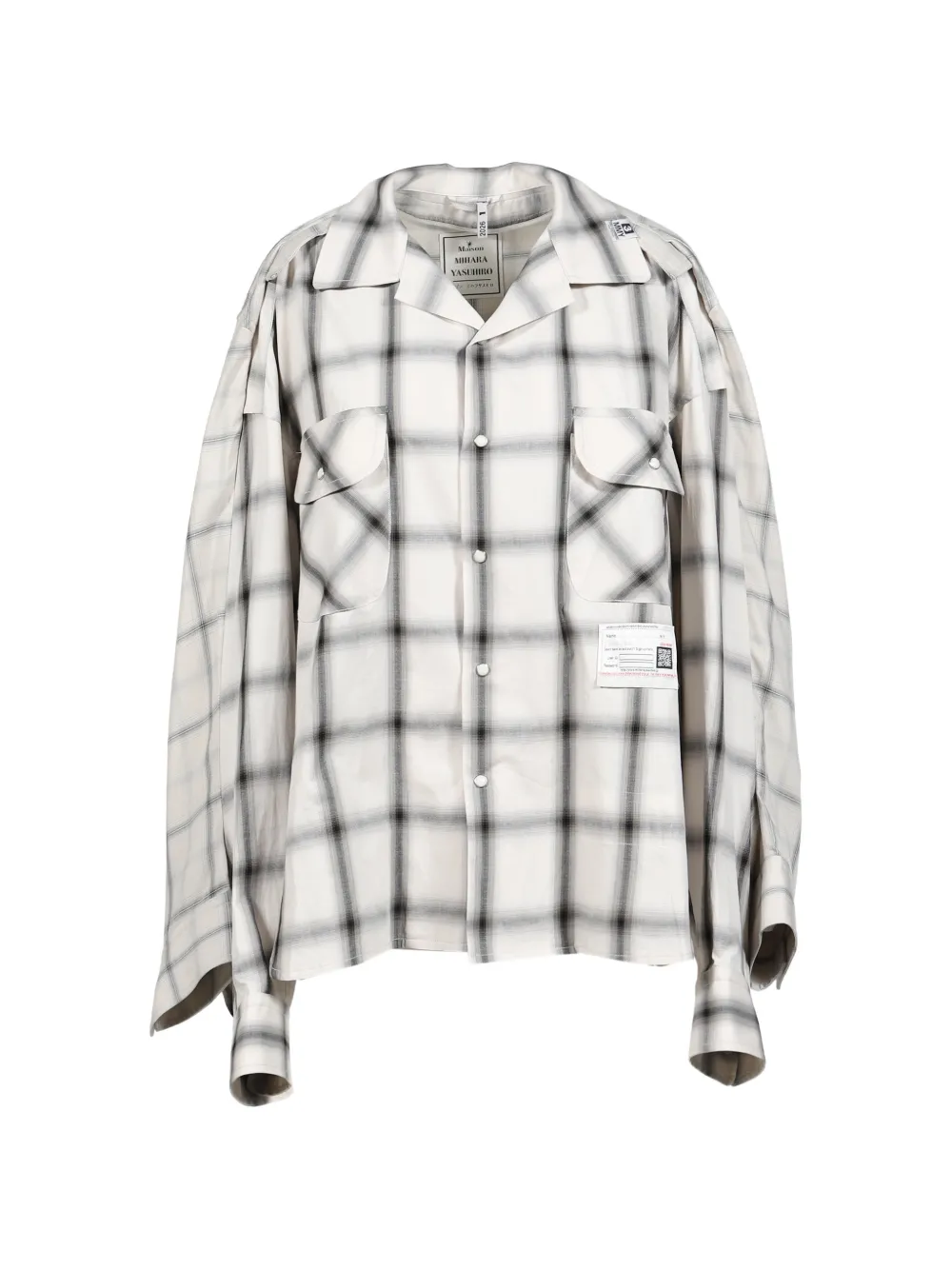 Maison MIHARA YASUHIRO Camicia a quadri - Toni neutri