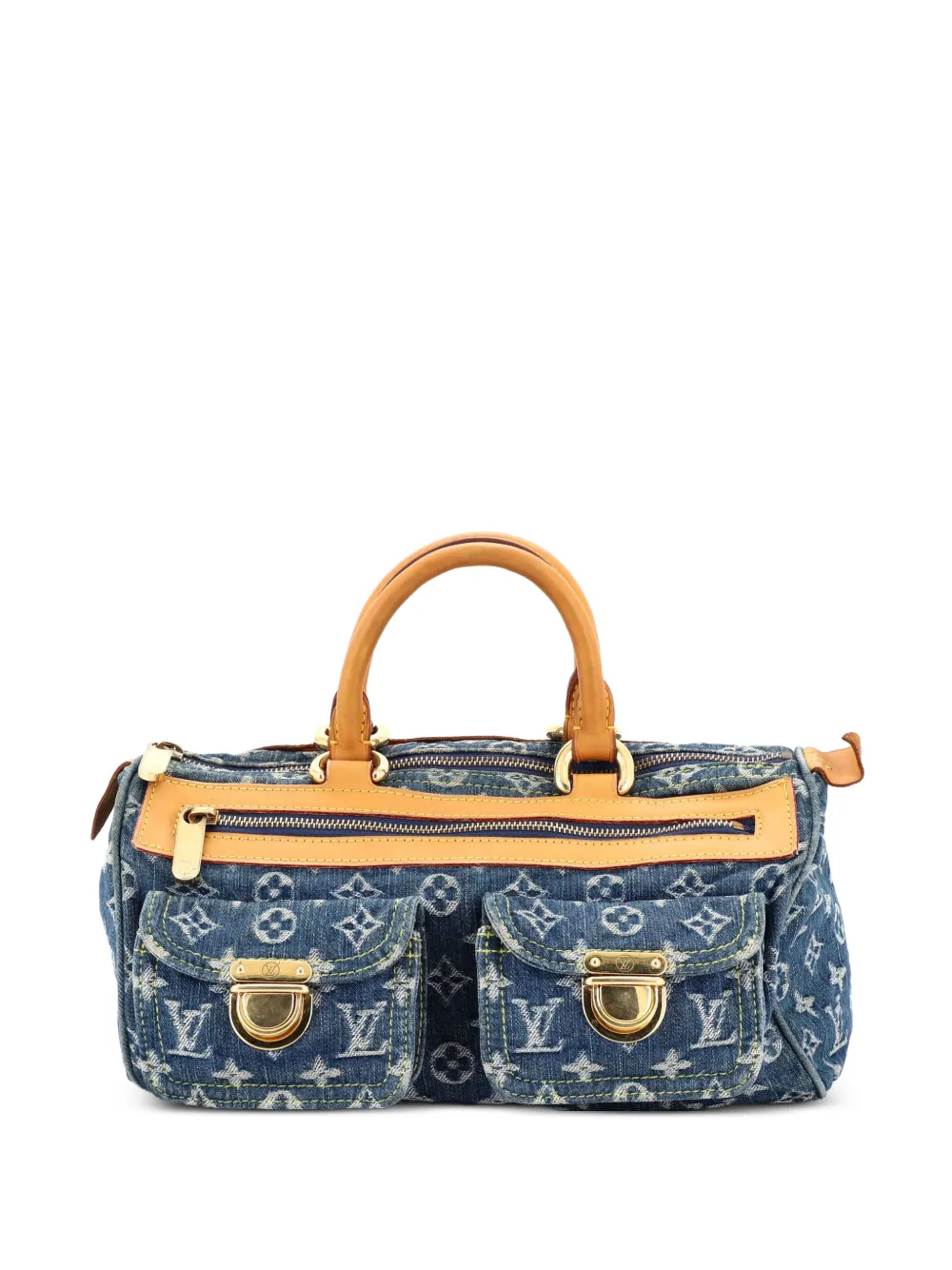 Louis Vuitton Pre-Owned Neo Speedy Bag Denim handbag - Blu