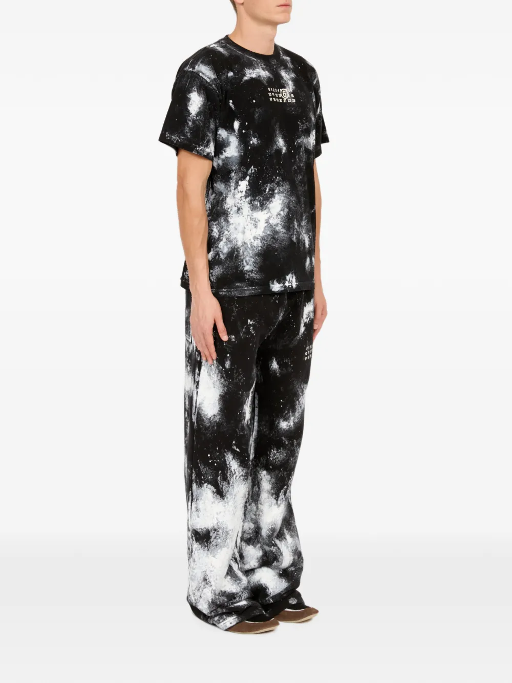 MM6 Maison Margiela T-shirt met print Zwart
