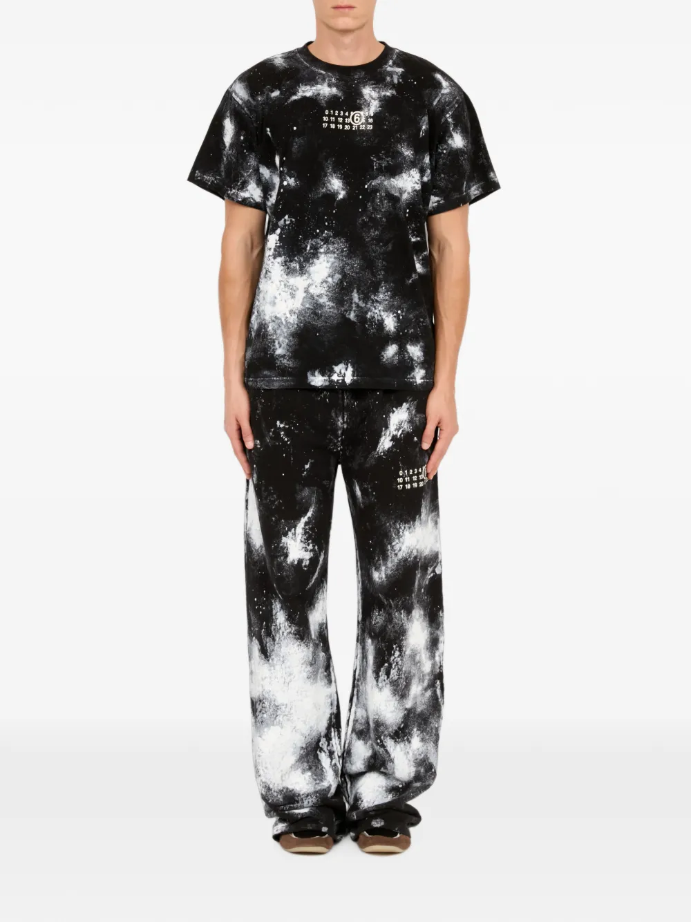 MM6 Maison Margiela T-shirt met print Zwart