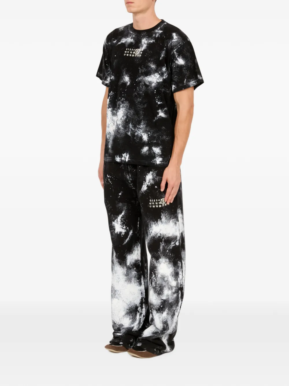 MM6 Maison Margiela T-shirt met print Zwart