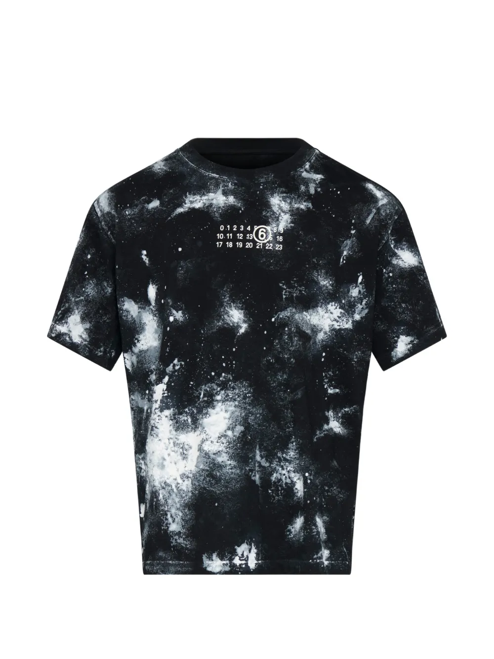 MM6 Maison Margiela T-shirt met print Zwart