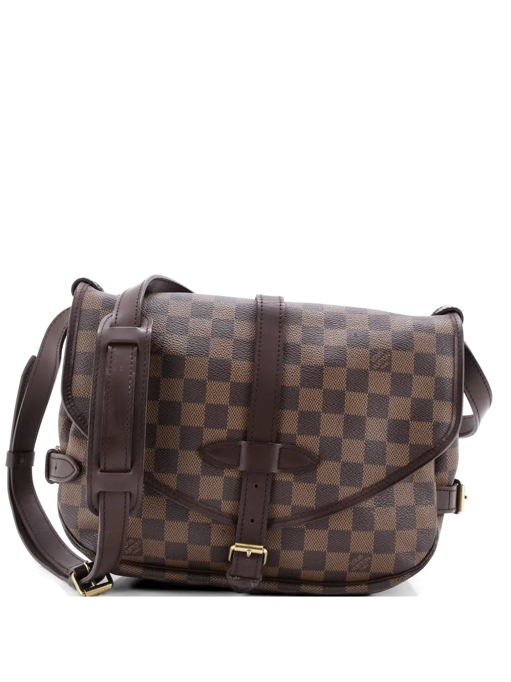 Louis Vuitton Pre-Owned Borsa a tracolla Saumur 30 Damier - Marrone