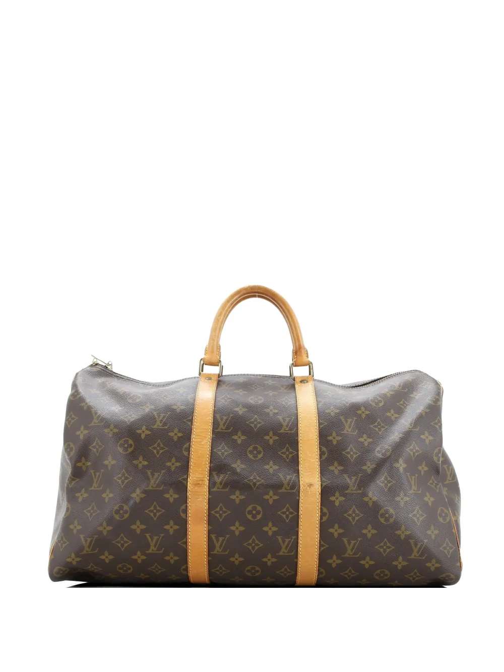 Louis Vuitton Pre-Owned Keepall Bag Monogram Canvas 50 travel bag - Marrone