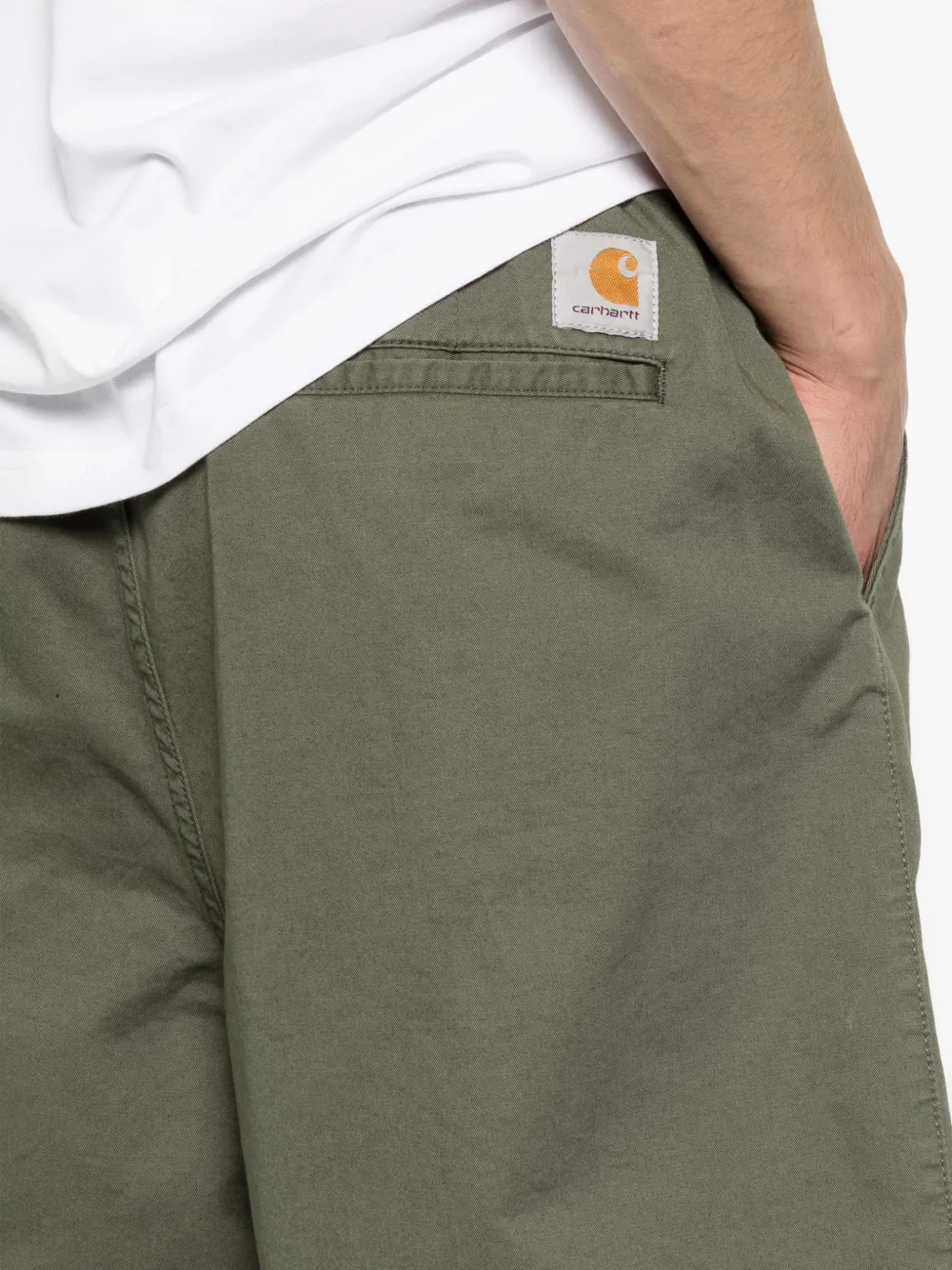 Carhartt WIP Geplooide shorts Groen
