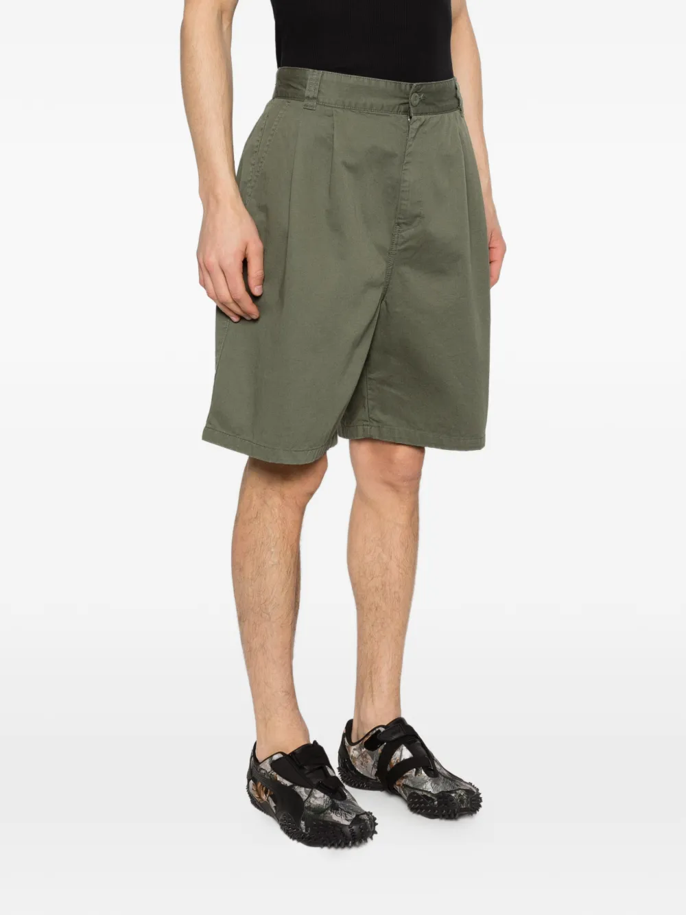Carhartt WIP Geplooide shorts Groen