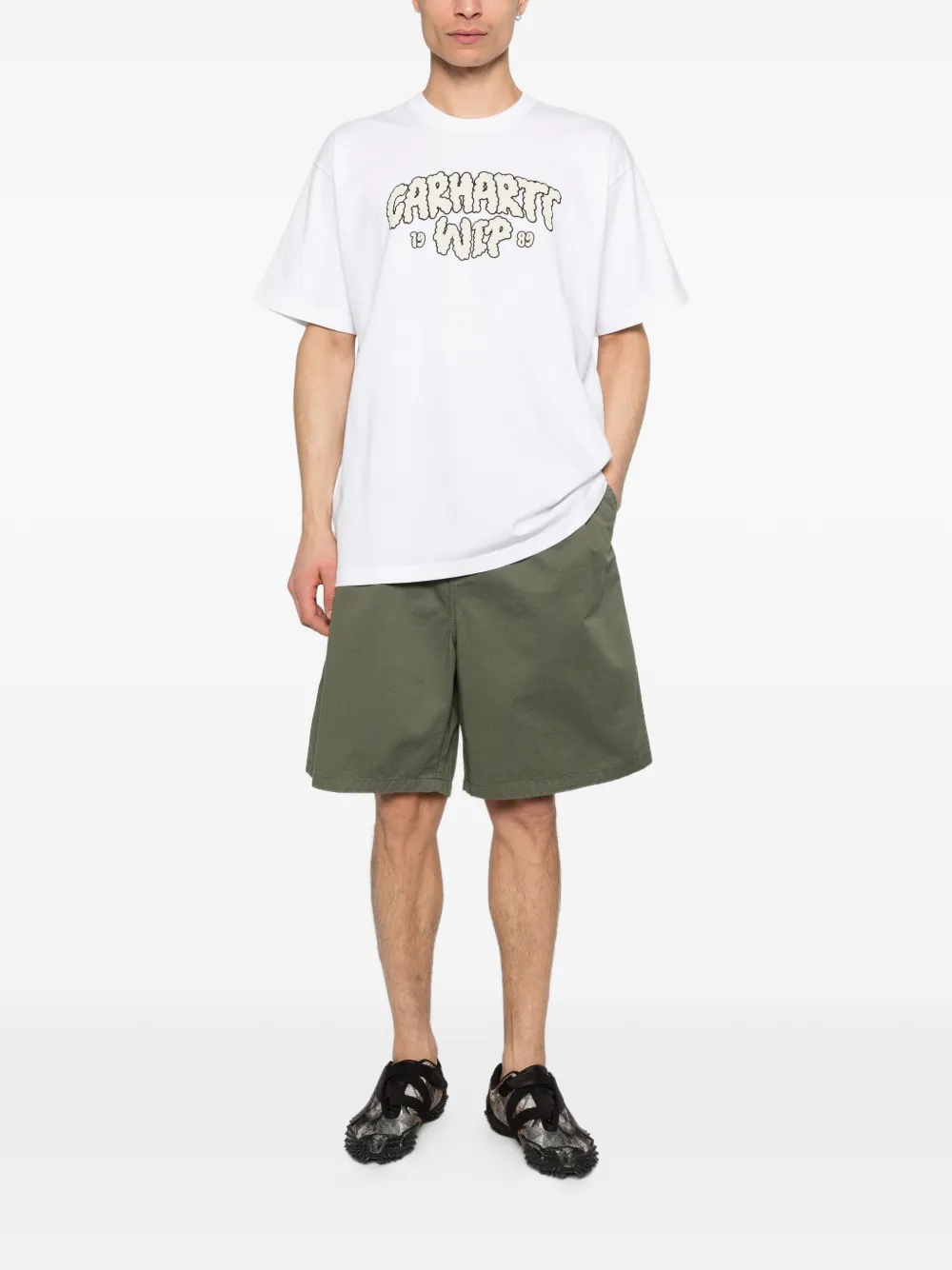 Carhartt WIP Geplooide shorts Groen