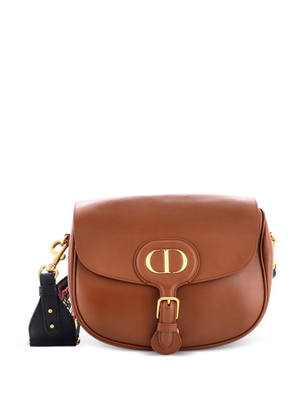 Christian Dior Pre-Owned Bobby Flap Bag Leather Large crossbody bag - Marrone