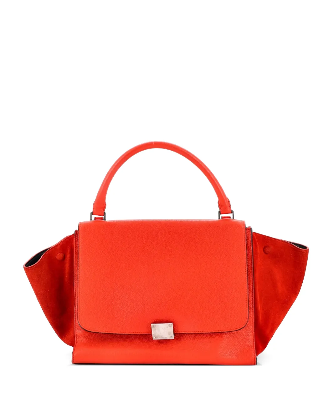Celine Pre-Owned Trapeze Bag Leather Medium satchel - Rosso