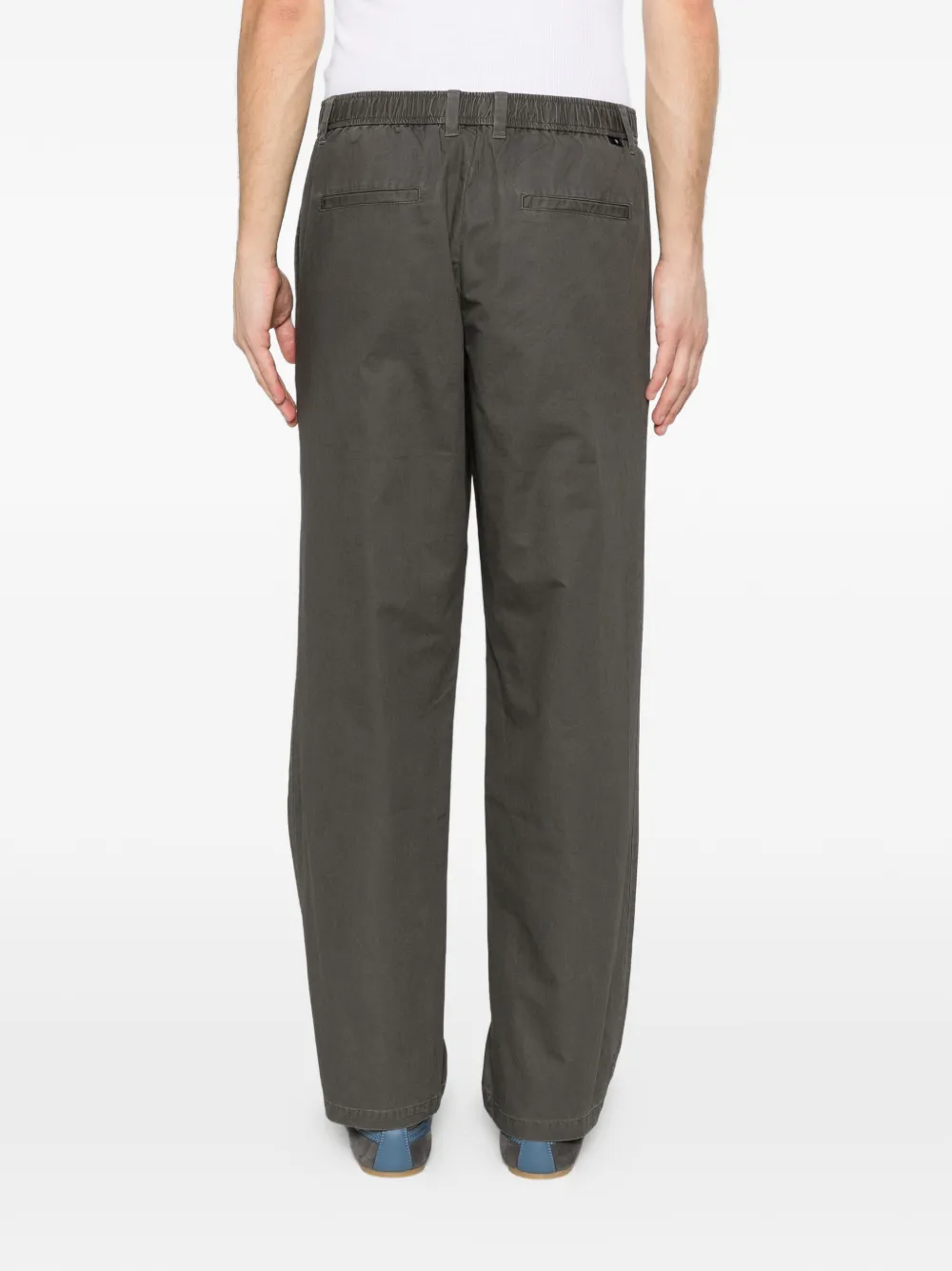 SAMSOE Broek met elastische tailleband Groen