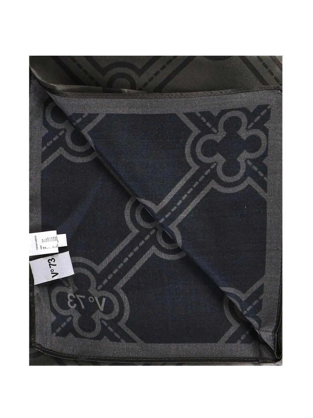  V°73 Geometric-pattern Scarf - Black 