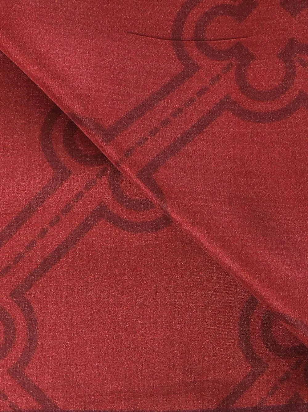  V°73 Geometric-pattern Scarf - Red 