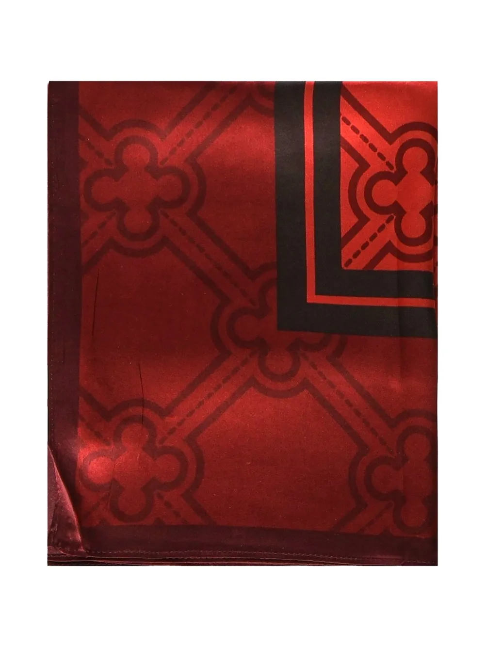 V°73 geometric-pattern scarf - Rosso