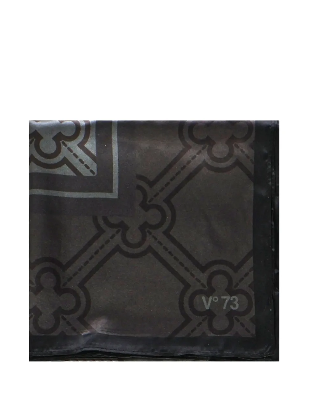 V°73 geometric-pattern scarf - Grigio