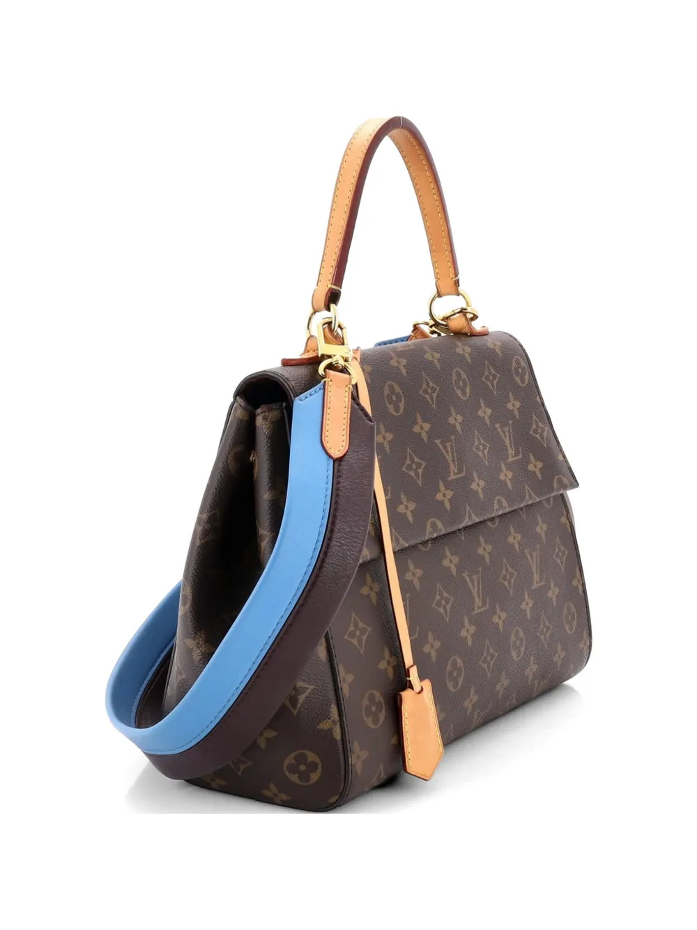 Louis Vuitton Pre-Owned Cluny Top Handle Bag Monogram Canvas MM shoulder bag - Brown